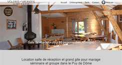 Desktop Screenshot of location-salle-auvergne.volcans-vacances.com